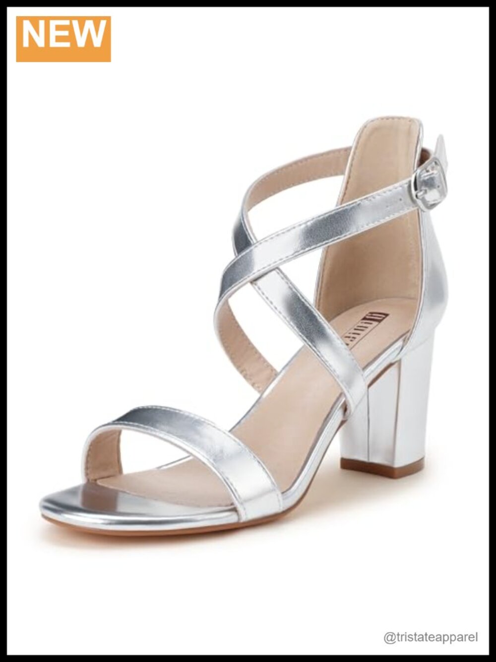 IDIFU Strappy Chunky Block Heels Open Toe Heeled Sandals 3 Inch Comfort
